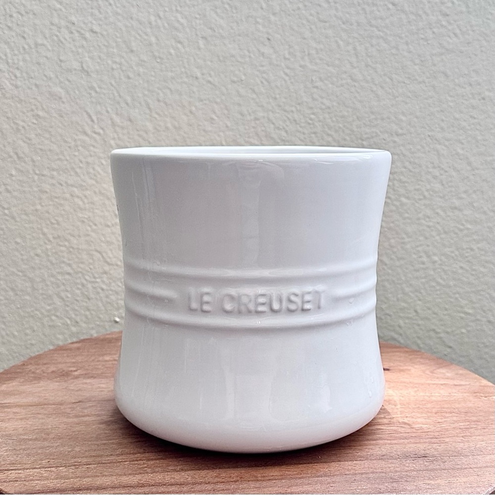 NEW Le Creuset White Utensil Crock